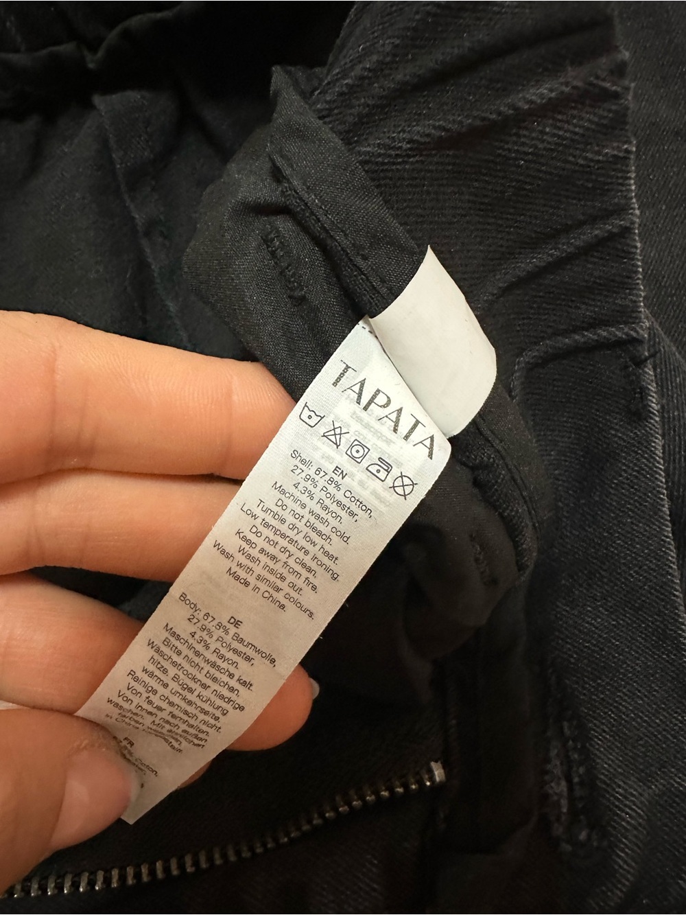 Oversized Wide Leg Black Jeans  - 33” Inseam High-Waist - Picture 14 of 15